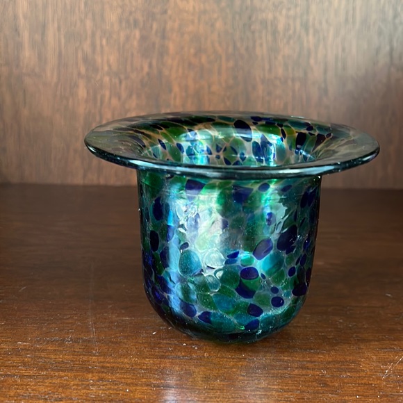 Other - Hand blown glass candle holder/vase